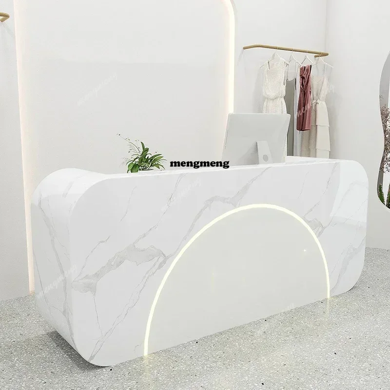 H132 Replica Pulpit Front Desk Lectern Cash Register Mobile Podium Stand Hair Counter Organizers Empfangstheke Postmodern Furnit