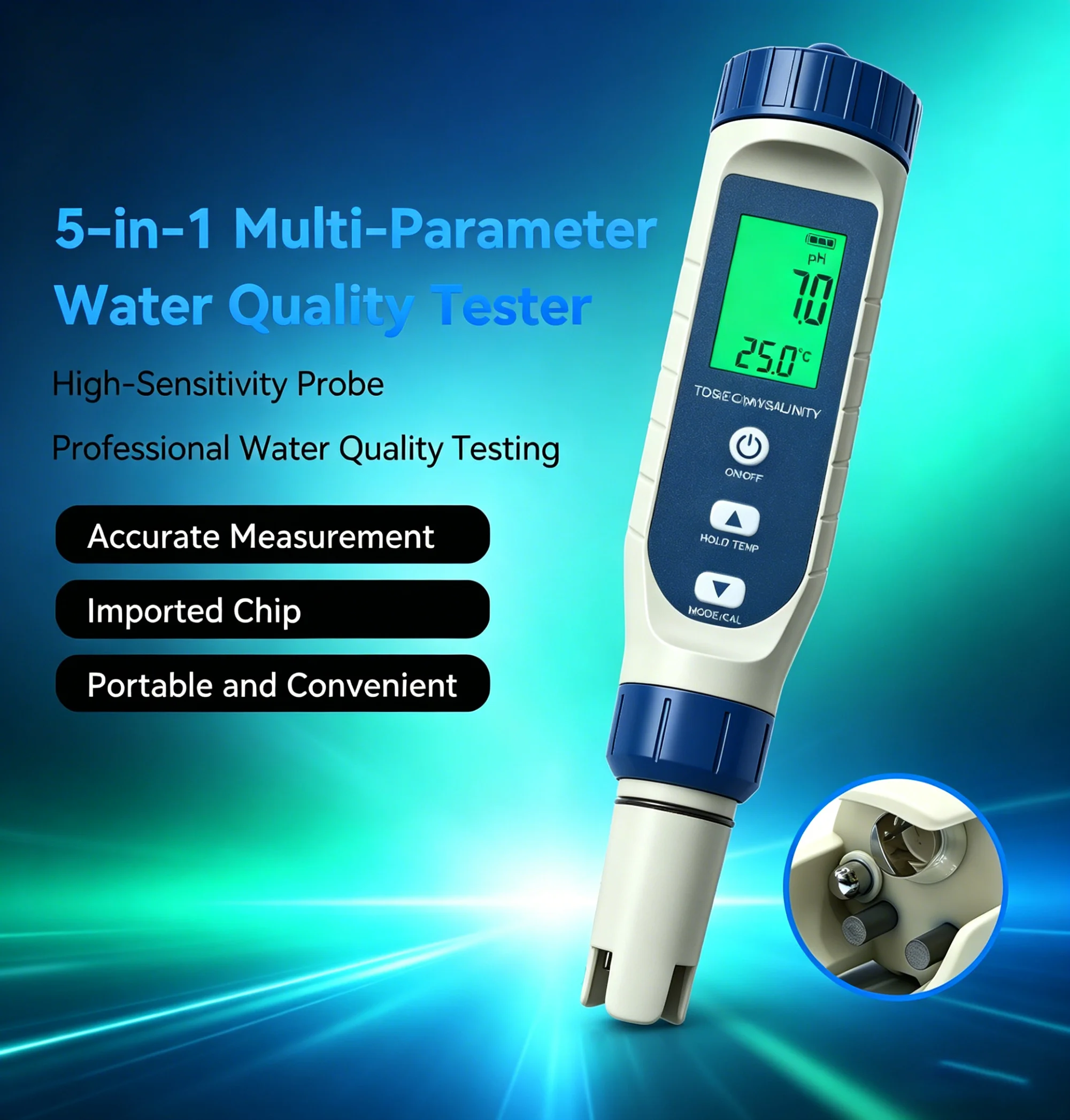 Marine Aquarium Water Testing - 5 in 1 수질 테스트 펜