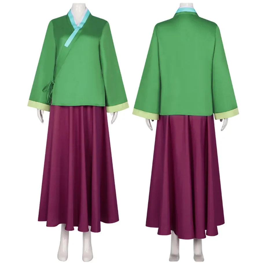 

Apothecary Diaries Maomao Cosplay Costume Adult Women Shirt Dress Suits Girls Outfit Halloween Carnival Disguise Party Costume