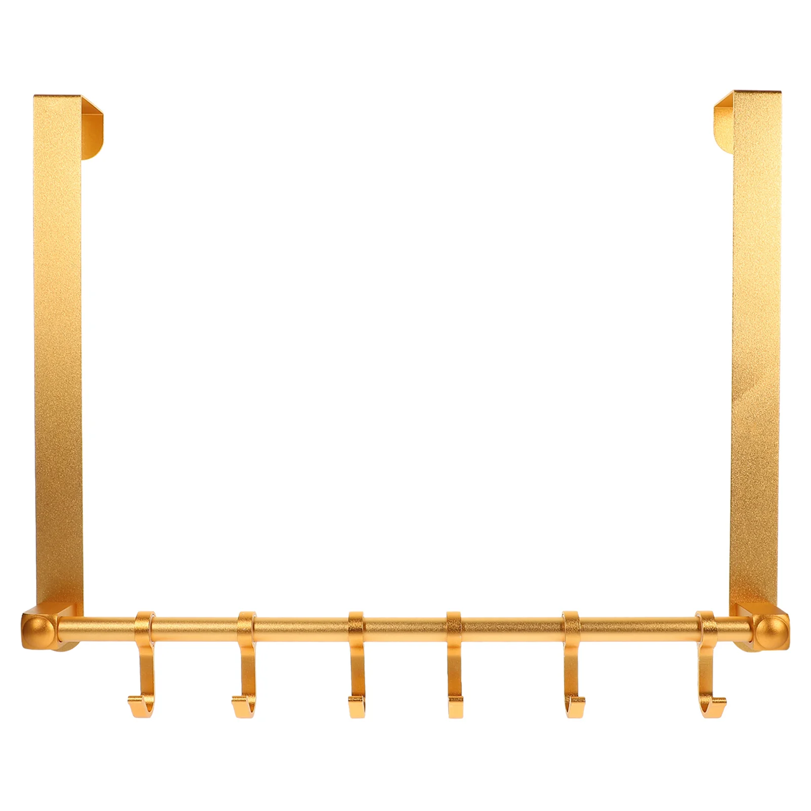 

1 set 1 Set Of Back Hook Aluminum Alloy No Drill Install Over Door Hanger For Coats Hats Bags Behind Door Organizer Space Saving