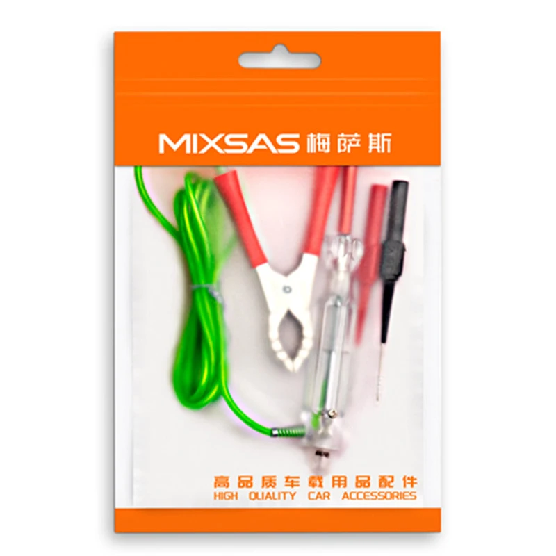 MIXSAS 6V 24V Auto Car Circuit Tester DC Voltage Circuit Fuse Electrical Test Pen with Probe Pen Light Bulb Car Diagnostic Tool