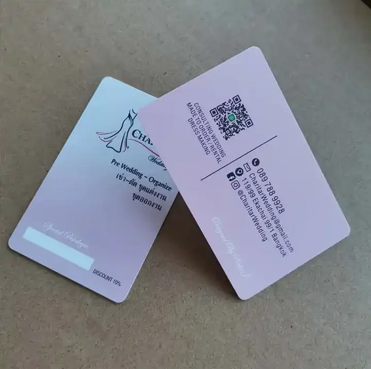 50/100pcs 0.76mm custom plastic visiting card frosted clear pvc business cards printing