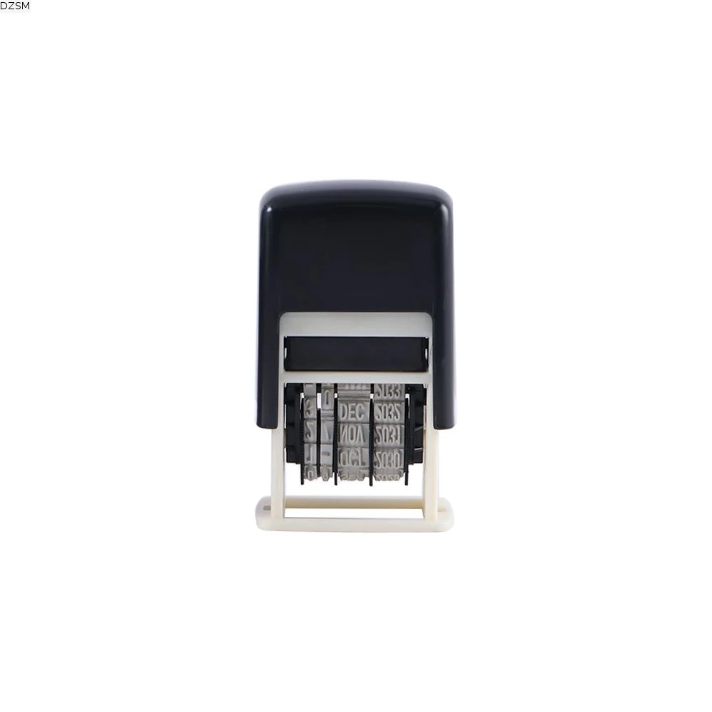 Mini English ABS Stamping Scrapbooking Roller Seal Supplies DIY Convenient Mud Set Date Seal Office Supplies Date Stamps
