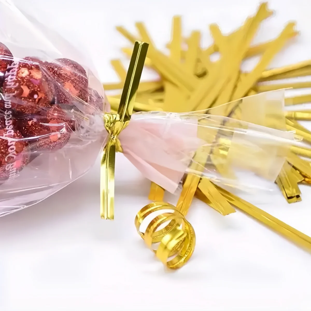800 Stück 6/8/10cm Kunststoff-Metall-Drehverschlüsse, wiederverwendbarer Verschlussdraht für DIY-Lollipop-Bonbontüten, Party- und Hochzeitsgeschenke – Detail 4