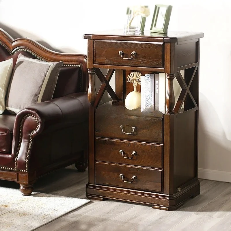 Североамериканский простой сельскохозяйственный американский шкаф для хранения ящиков из массива ясеня