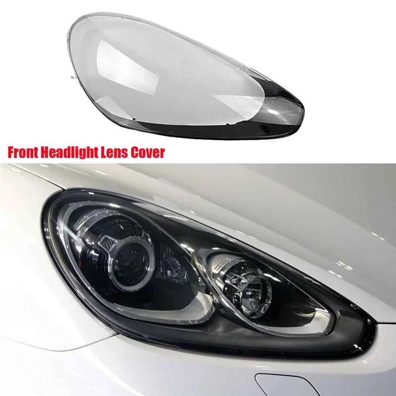 ไฟหน้า SHELL โคมไฟโปร่งใสเลนส์สําหรับ Porsche Cayenne 2015-2017 รถที่อยู่อาศัย