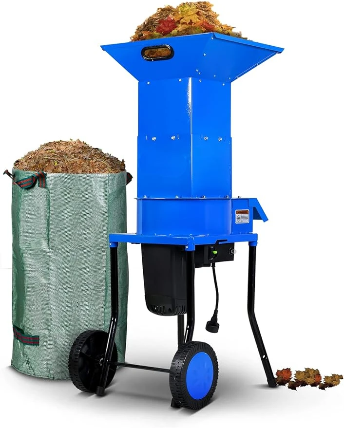 

Landworks Leaf Mulcher Shredder Electric Green and Waste Management Heavy Duty 120V AC 11" Inch