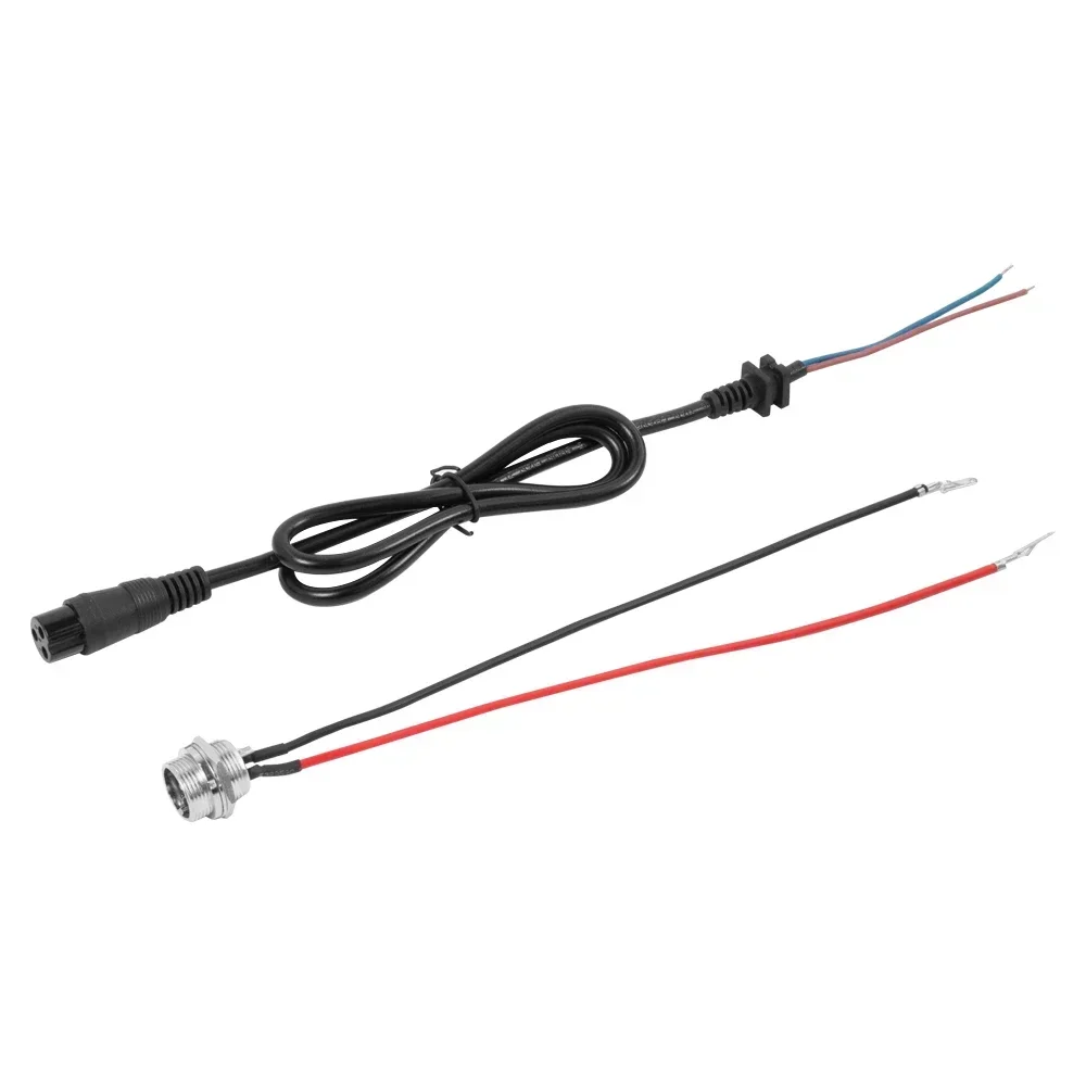 3 دبوس شاحن بطارية الشق مضمنة لسكوتر كهربائي رئيس جولة ثلاثة حفرة شحن ميناء مقبس متفرع شاحن موصل