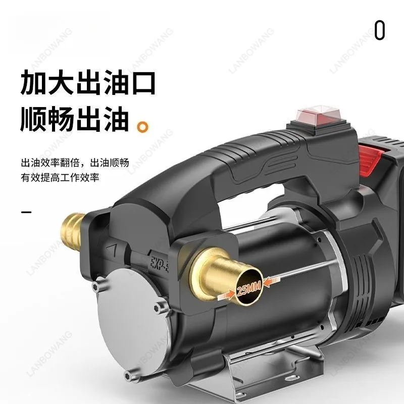 High Pressure, High Flow, Fully Automatic, Portable Rechargeable Lithium Electric Oil Pump, Self-priming Pump, Household Diesel