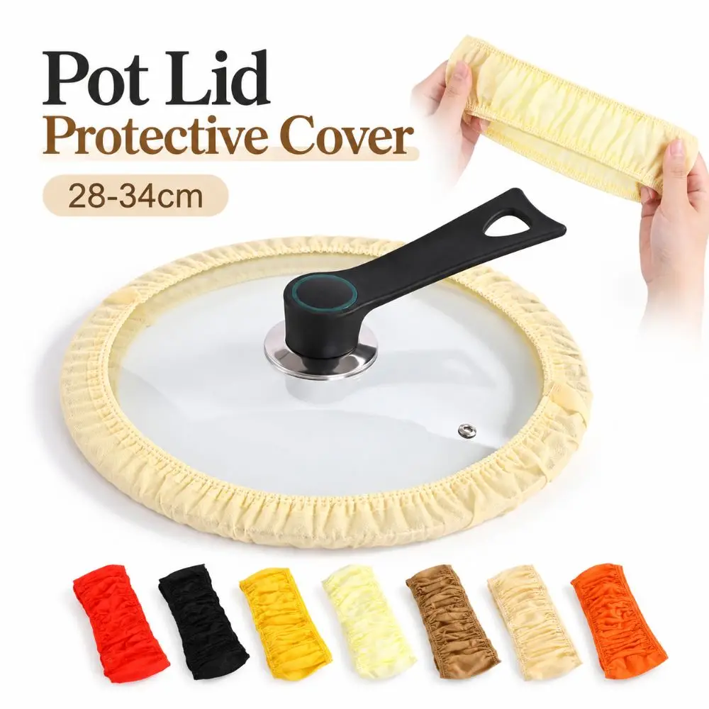 Non Woven Fabric Pot Lid Protective Cover Elastic Edge Anti Collision Pan Lid Cover Dustproof Anti Scratch Pot Lid Dust Cover