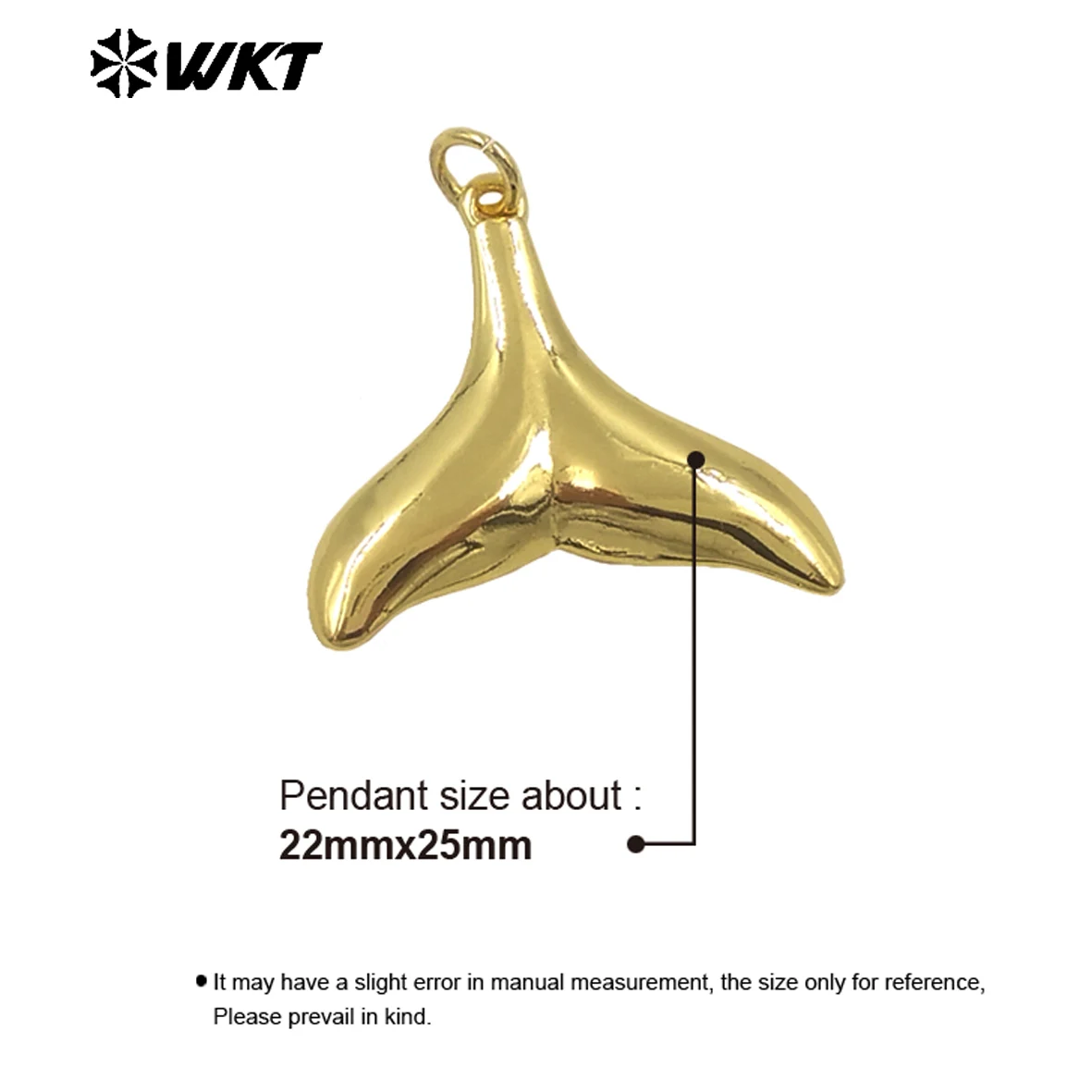 

WT-P2001 2025 WKT Симпатичный универсальный легкий кулон с покрытием из настоящего золота 18 карат для женщин, ювелирные изделия