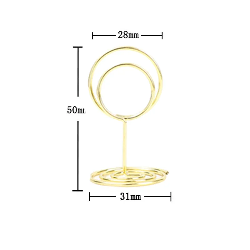 Metall Tisch karten halter runde Herzform Fotoclip Hochzeit Tisch Tisch karte steht Geburtstags feier Dekoration Lieferungen – Detail 13