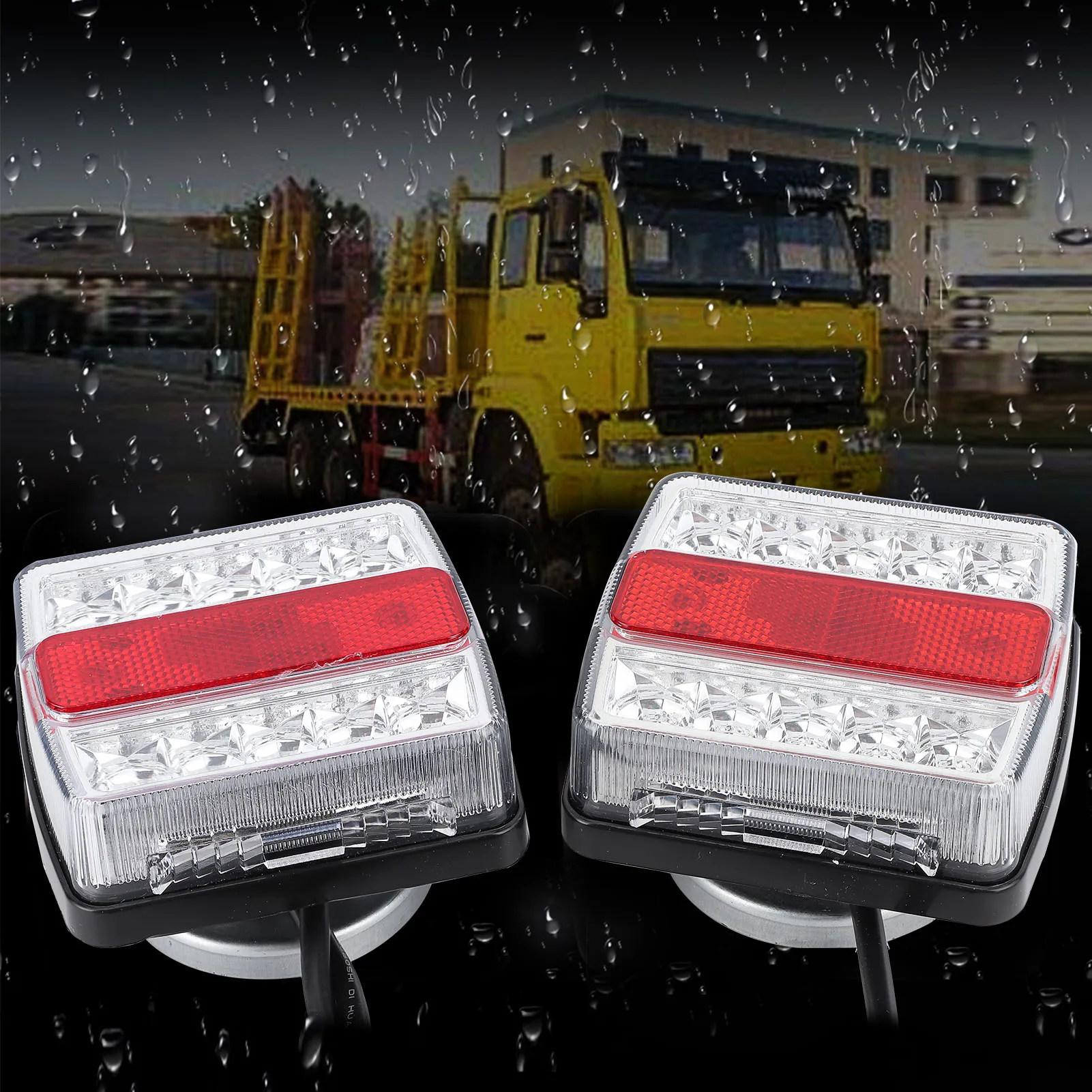 

1 Pair of Magnetic LED Trailer Towing Lightboard Light Rear Tail Board Lamp W/ 10m Cable LED Tail Light Magnetic LED Tail Light