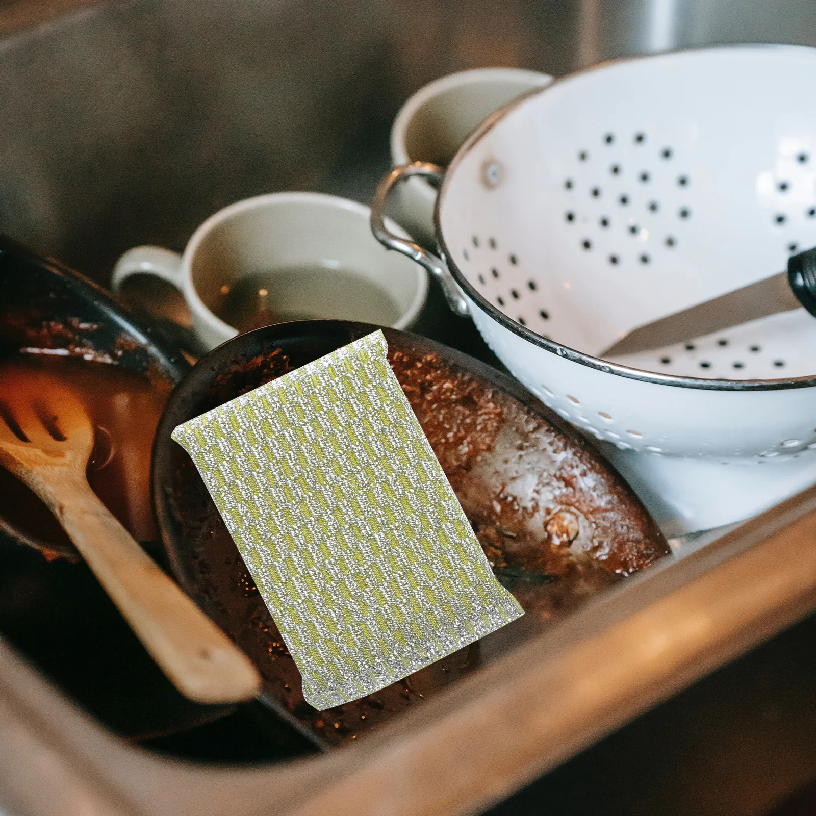 

20Pcs Multifunction Kitchen Sponges Non Scratch Dish Scrubbers Durable Pot Bowl Washing Pads Sponges Kitchen Dish Scrubber