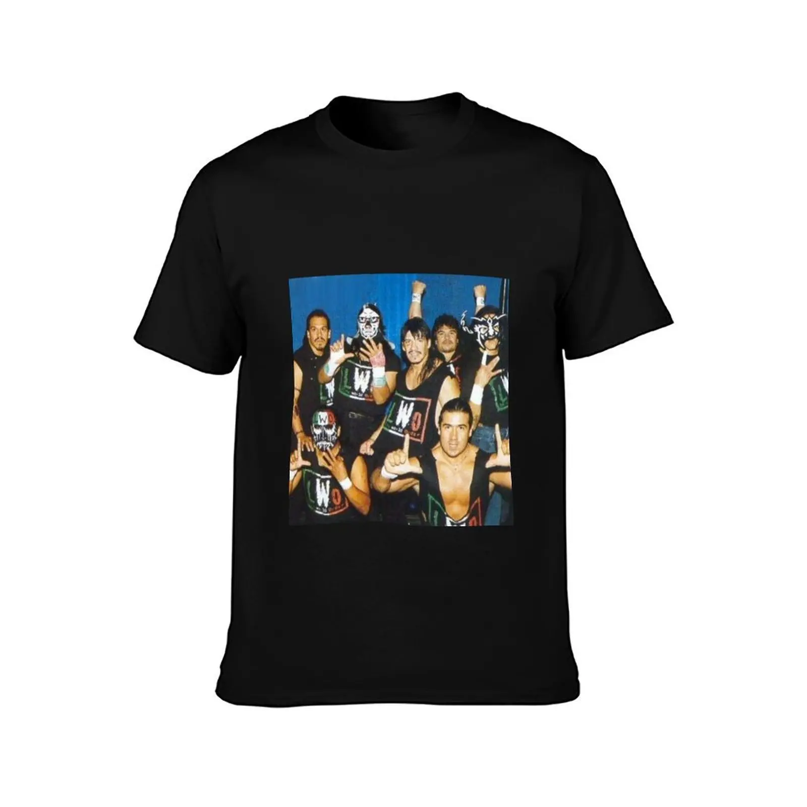LWO – Latino World Order (WCW Classic Wrestling Photo) T-Shirt t shirts for man graphic funny T-Shirt