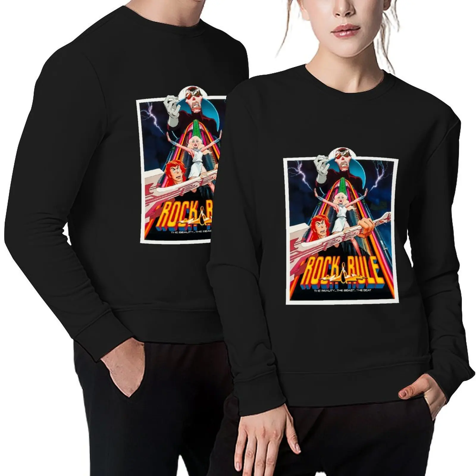 

Rock And Rule Pullover men's winter sweater graphic t shirts men men clothes men's clothes autumn sweatshirt
