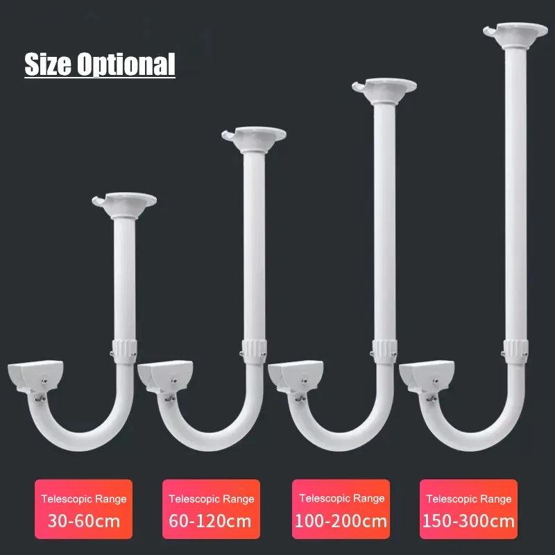 U-shaped Thickened Elbow Duckbill Universal Security CCTV Camera Ceiling Mount Bracket Extension Rod Camera Telescopic Support