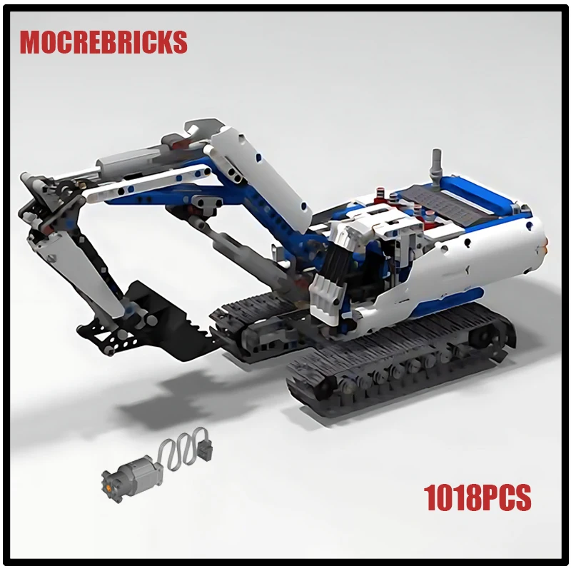 

City Engineering Vehicle Excavator High-Tech Transport Tracked Cars MOC Building Blocks Model Bricks Puzzle Toys For Kids Gifts