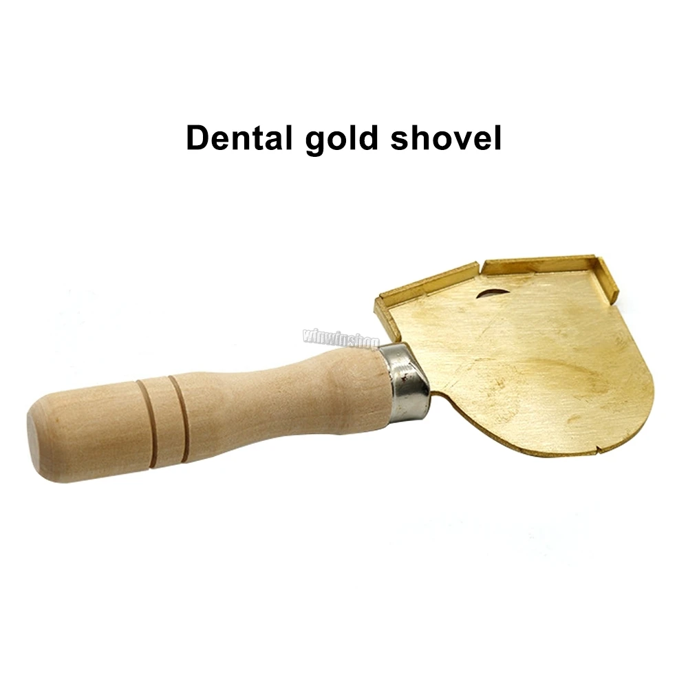 1Pcs New Dental Copper shovel Dental technician Wax spade shovel Golden shovel Complete denture shovel For Dental lab tools