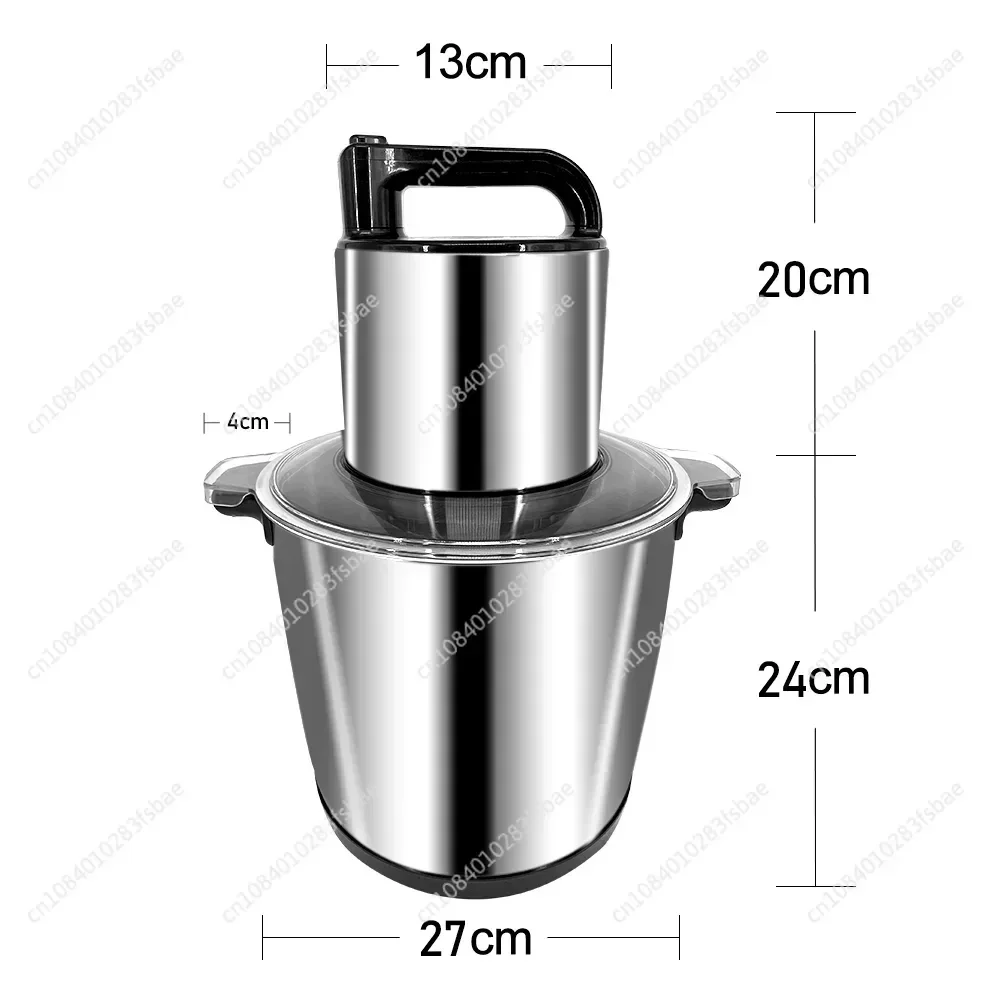 12L Metal Fufu Machine Household Kitchen Food Mixer Vegetable Foufou Fruit Blender Mixing Tool EU UK Plug Large Capacity