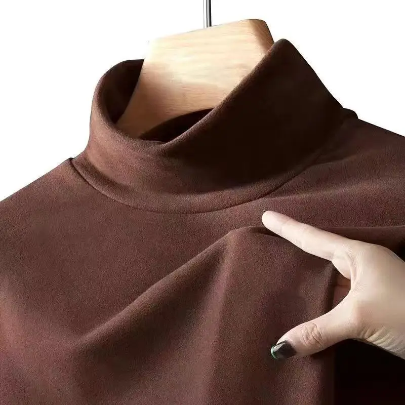 

Термобелье Топы Мужская зимняя одежда Терморубашка Осенние мужские зимние колготки с центральным вырезом Тонкая облегающая футболка с длинным рукавом