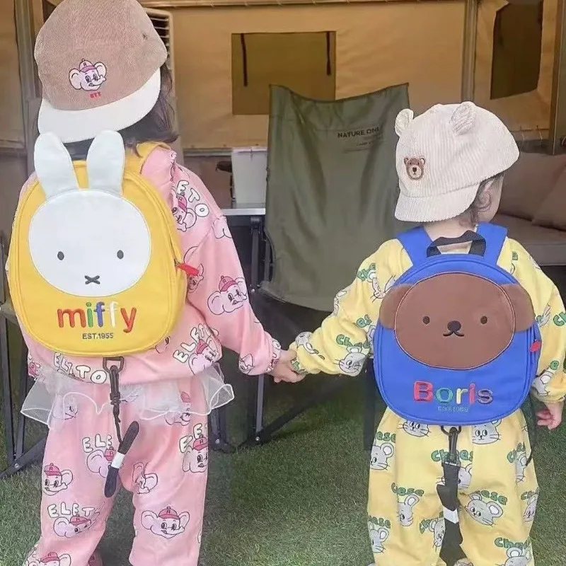 In Stock Miffy Boris Kids Backpack Cute Cartoon Anti Lost Toddler School Bag Lightweight Mini Rucksack for Kindergarten Children - view 4
