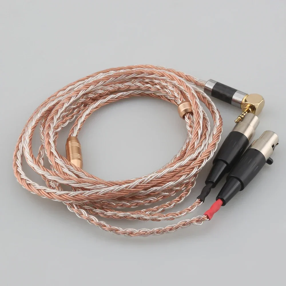 High Quality 16 Cores Silver Plated 2.5mm balanced Earphone Headphone Cable For Audeze LCD-3 LCD-2 LCD-X LCD-XC 4z MX4 GX