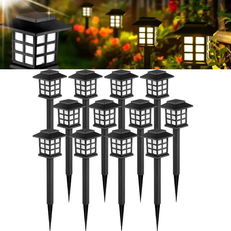 

Solar Outdoor Lights Waterproof Long-Lasting LED Landscape Lighting Garden Lights for Walkway Path Driveway Patio Yard Lawn