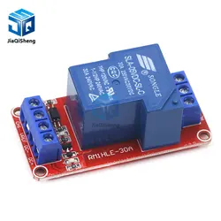 1PCS 5V 30A Two-way isolation relay module High/low level trigger 5V 30A 1-Channel Relay Module+Electronic With Optocoupler