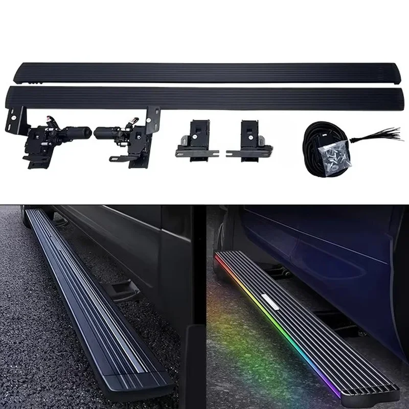 Colourful Streamer Light Auto Retractable Power Welcome Foot Pedal Mod Accessories for MPV Vehicles