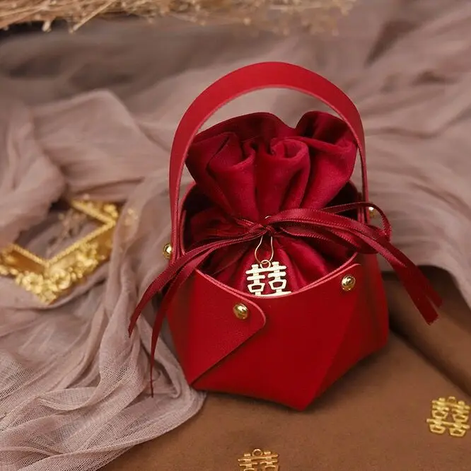 حقيبة أرنب محمولة للهدايا، سلة آذان أرنب، جلد مقسم، تغليف صندوق هدايا الحفلات، صندوق بيض ملون، تغليف هدايا الزفاف #5