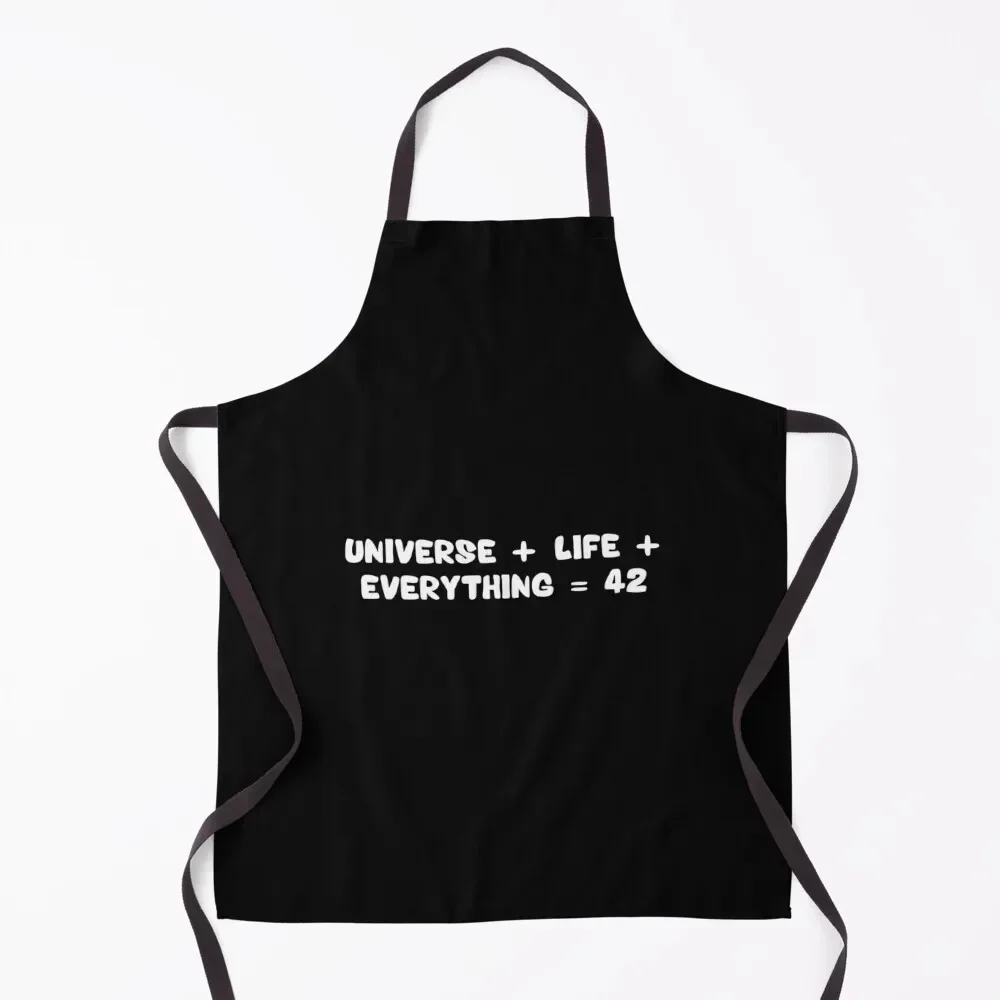 

42 is the Answer, the hitchhikers guide to the galaxy Apron women's work christmas Kitchen Chef Chef jacket men Apron