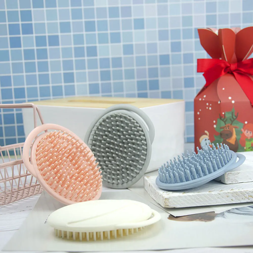 

Wash and Shampoo Massage Brush Infant Bath Foot Body Child Hair Scalp Massager