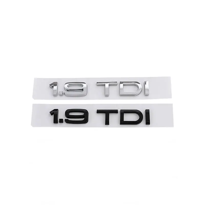 

2.0TDI 3.0TDI 1.9 4.2 logo badge car stickers for Audi series A345678 Q358 RS TTR rear trunk displacement label car accessories