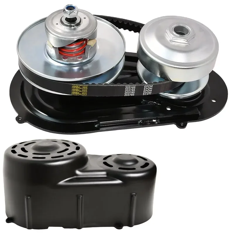 Hardware Tools 30 Series Torque Converter Go Kart Pulley Kit with Backplate, Clutch Pulleys, Belt & Cover
