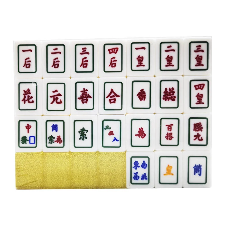 

Home Vietnamese mahjong hand-rubbed mahjong tiles 7 points mahjong gold crystal mahjong tiles Funny Family table play game MJ03