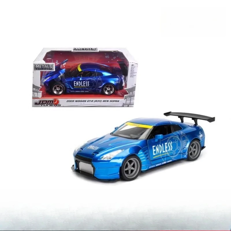 

JADA Produced 2009 Nissan GTRR35 Ben Sopra Blue JDM1/24 Die-casting Model Car Toy