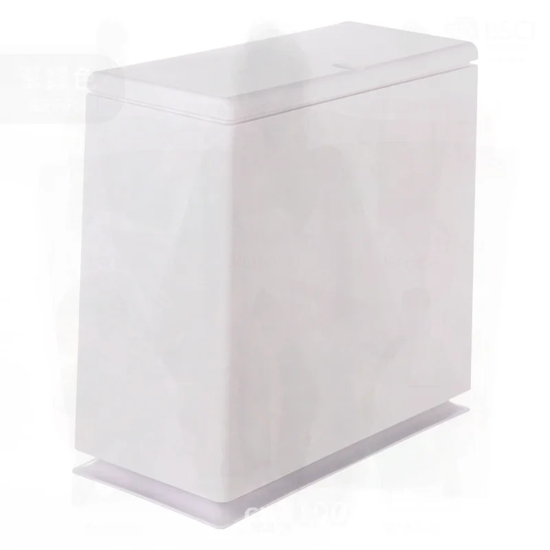 

Square Pop-Up Trash Can 10L Rectangular Flip Top Bathroom Bedroom Waste Basket Storage Bin Black White Khaki Light Gray