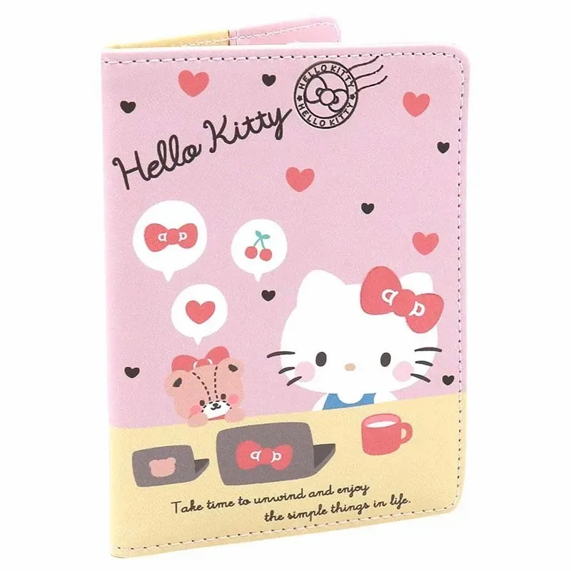 

Sanrio мультфильм Pu паспорт сертификат защитная обложка Hellokittys маленькие двойные звезды Hangyodon Аниме Фигурки игрушки для друзей