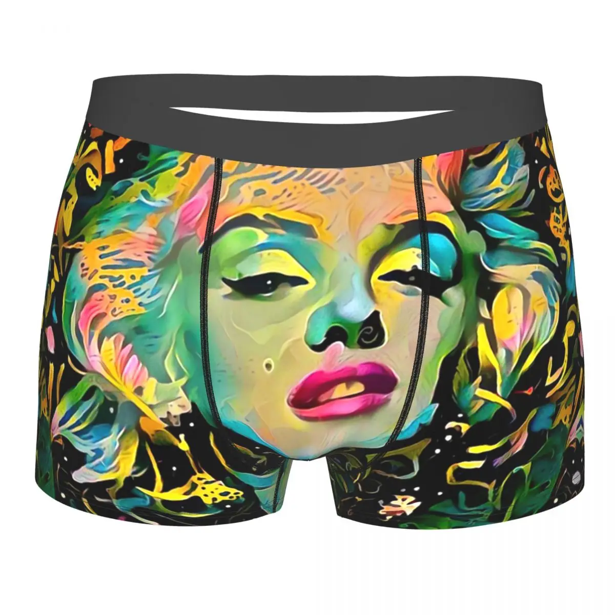 

Flowers Of Marilyn Monro Underpants Breathbale Panties Male Underwear Print Shorts Boxer Briefs