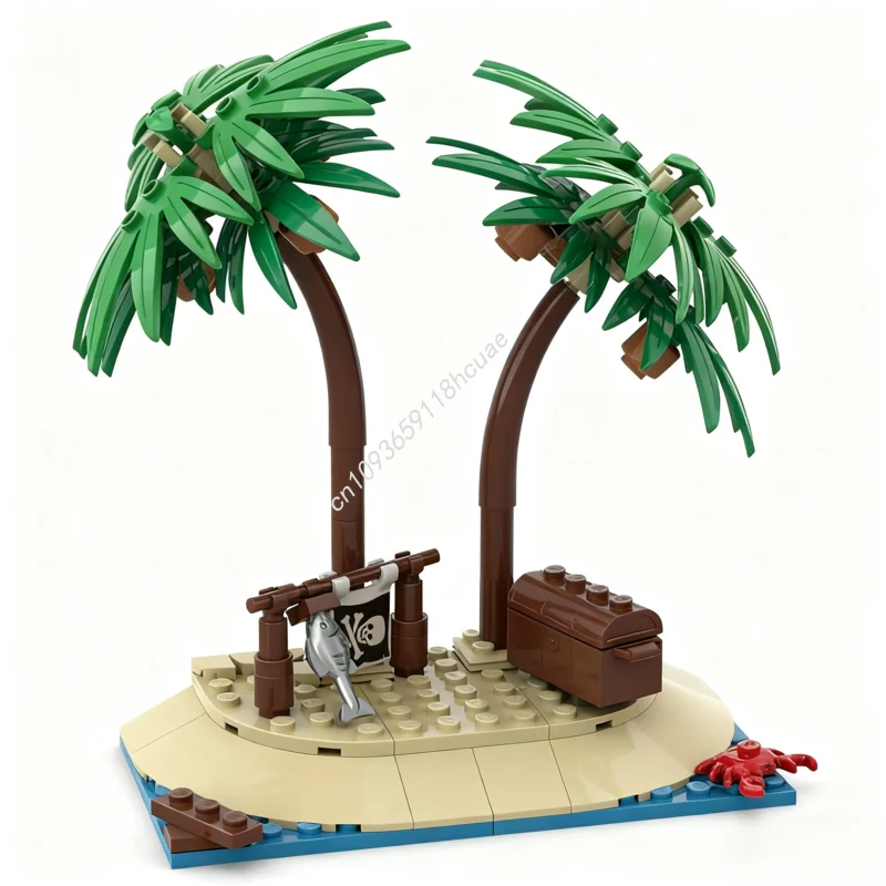 90 Uds. MOC el cangrejo crisis piratas modelo bloques de construcción ladrillo de cumpleaños idea Modular juguetes educativos regalos de navidad