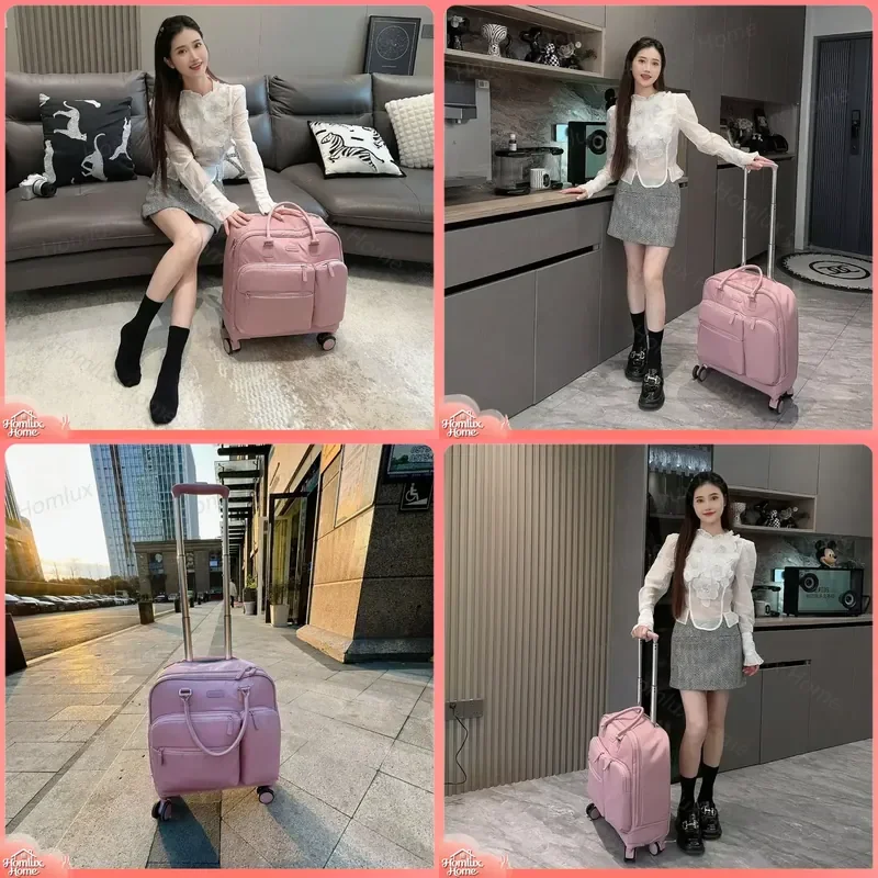 New Style 18 Inch Travel Bag for Women Lightweight Durable Silent Soft Suitable for Carry on Luggage