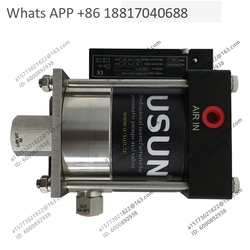 Miniature ultra-high pressure pneumatic hydraulic pump M188 pneumatic water booster pump gas-liquid booster pump