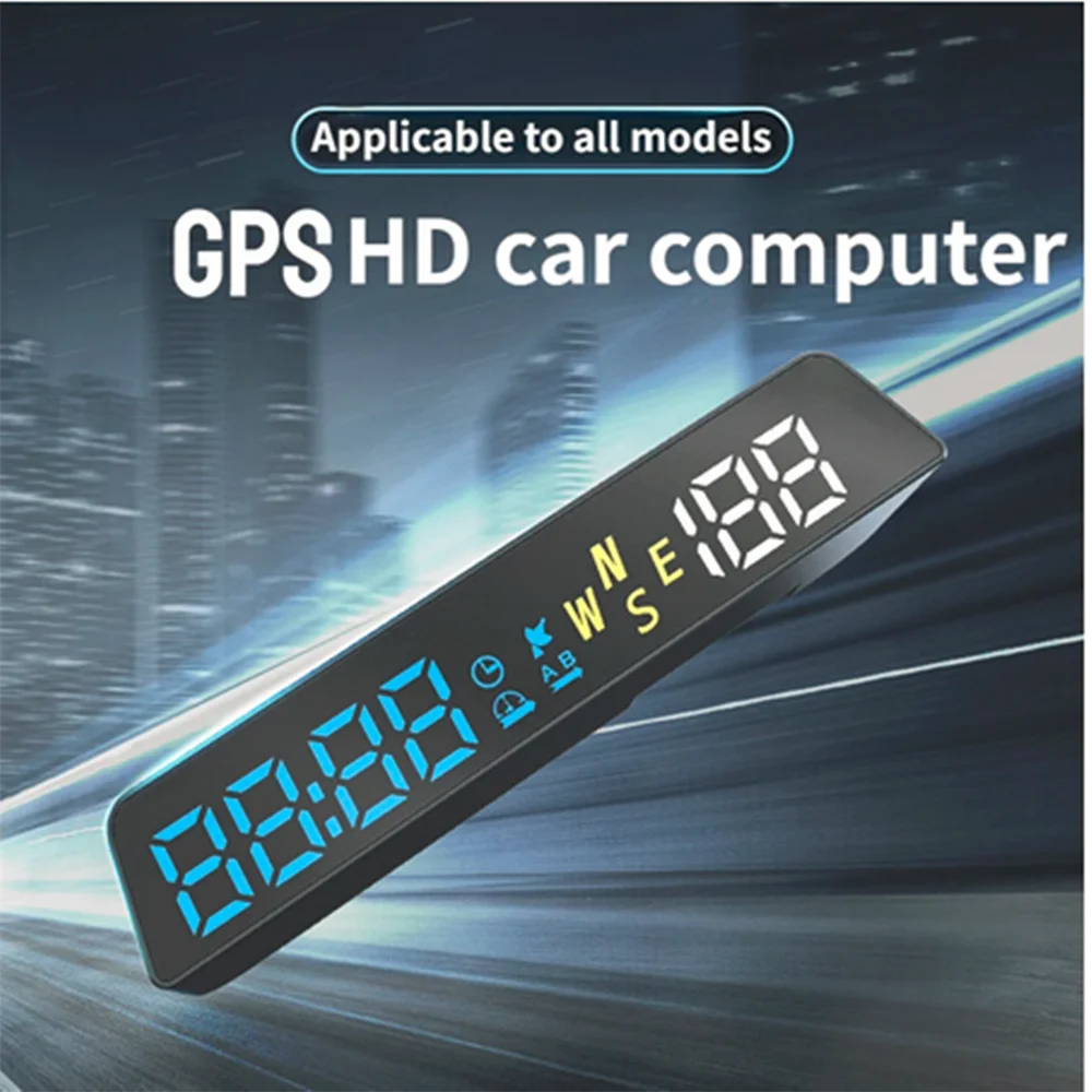 Car Head Up Display GPS Digital Speedometer HUD Car Code Table Altimeter GPS Beidou USB Powered Auto Electronics Accessories