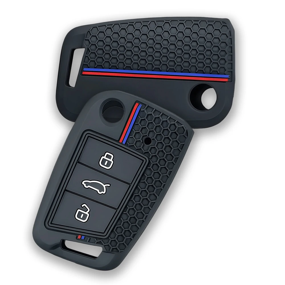 New Car Key Case Cover Remote Fob for VW Golf 7 GTI POLO T-Cross Touran Tiguan Skoda Octavia Rapid Kodiaq Fabia Seat Ibiza Leon