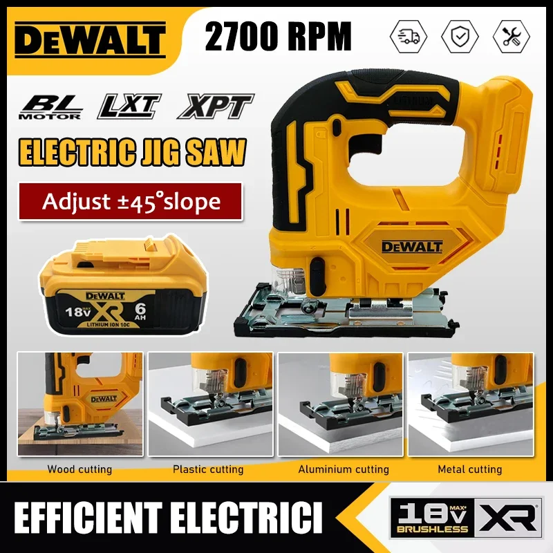 Dewalt 2700RPM Brushless Curve Saw 20V Cordless Electric Jig Saw Portable Multifunction Adjustable Woodworking Power Tool