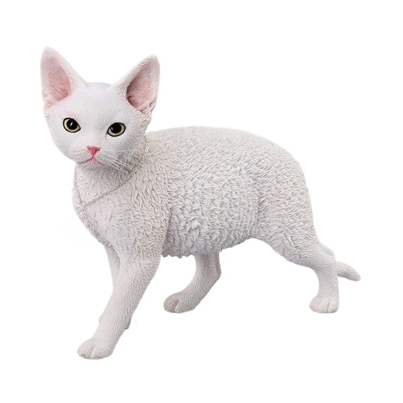 German Curly Cat 3.0 model, simulated cat ornament desktop trinket doll figure