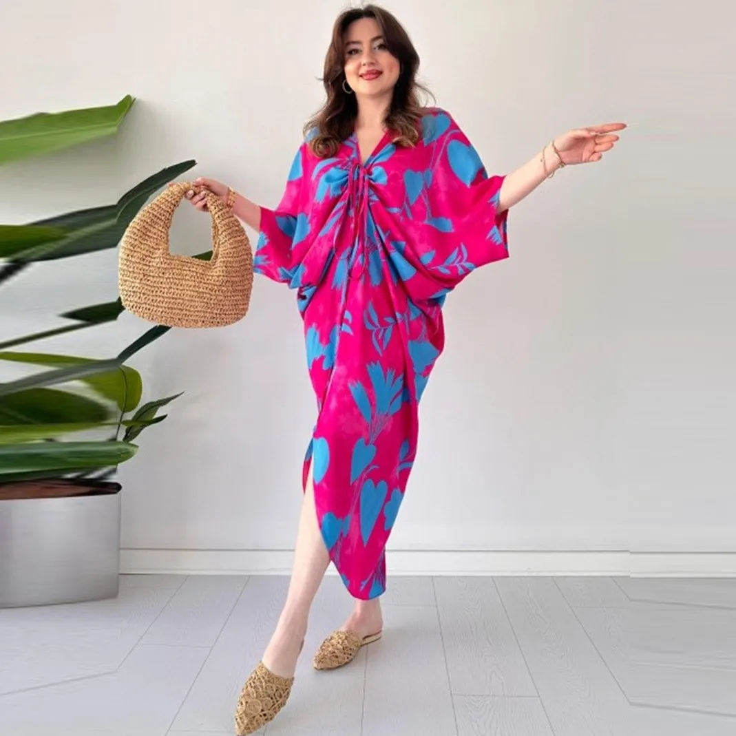 

Dubai Turkey Abaya Dresses For Women 2024 Summer African Plus Size Boubou Africa Party Elegant Gown Traditional Long Dress