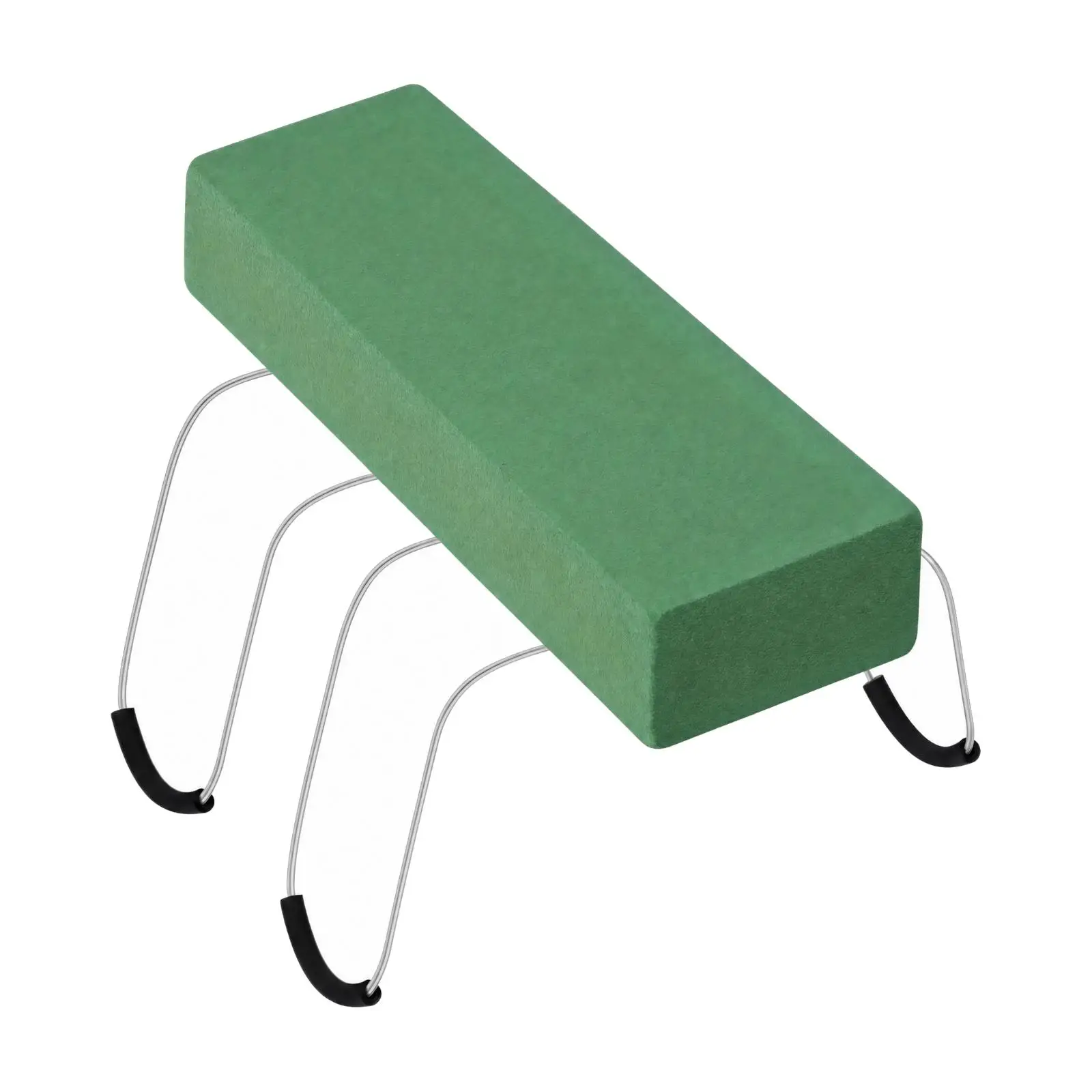 Low Profile Floral Foam Holder for Gravestone with Black Cushion Wire Frame for Memorial Flowers