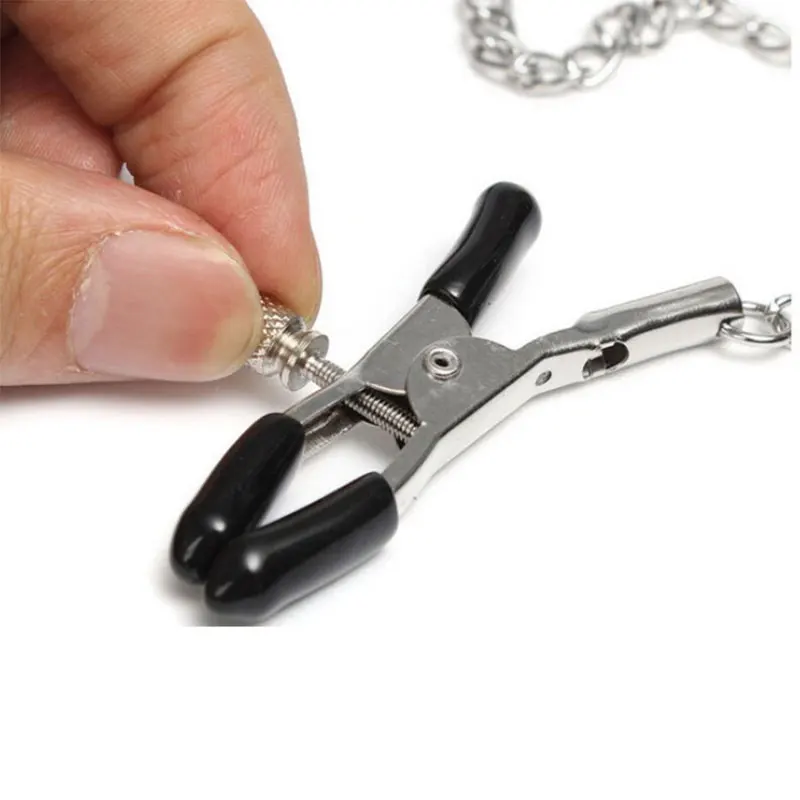 Bondage / BDSM Solid Ball Gag With Nipple Clamps -- Perfect for Kinky Fetish Lovers!!